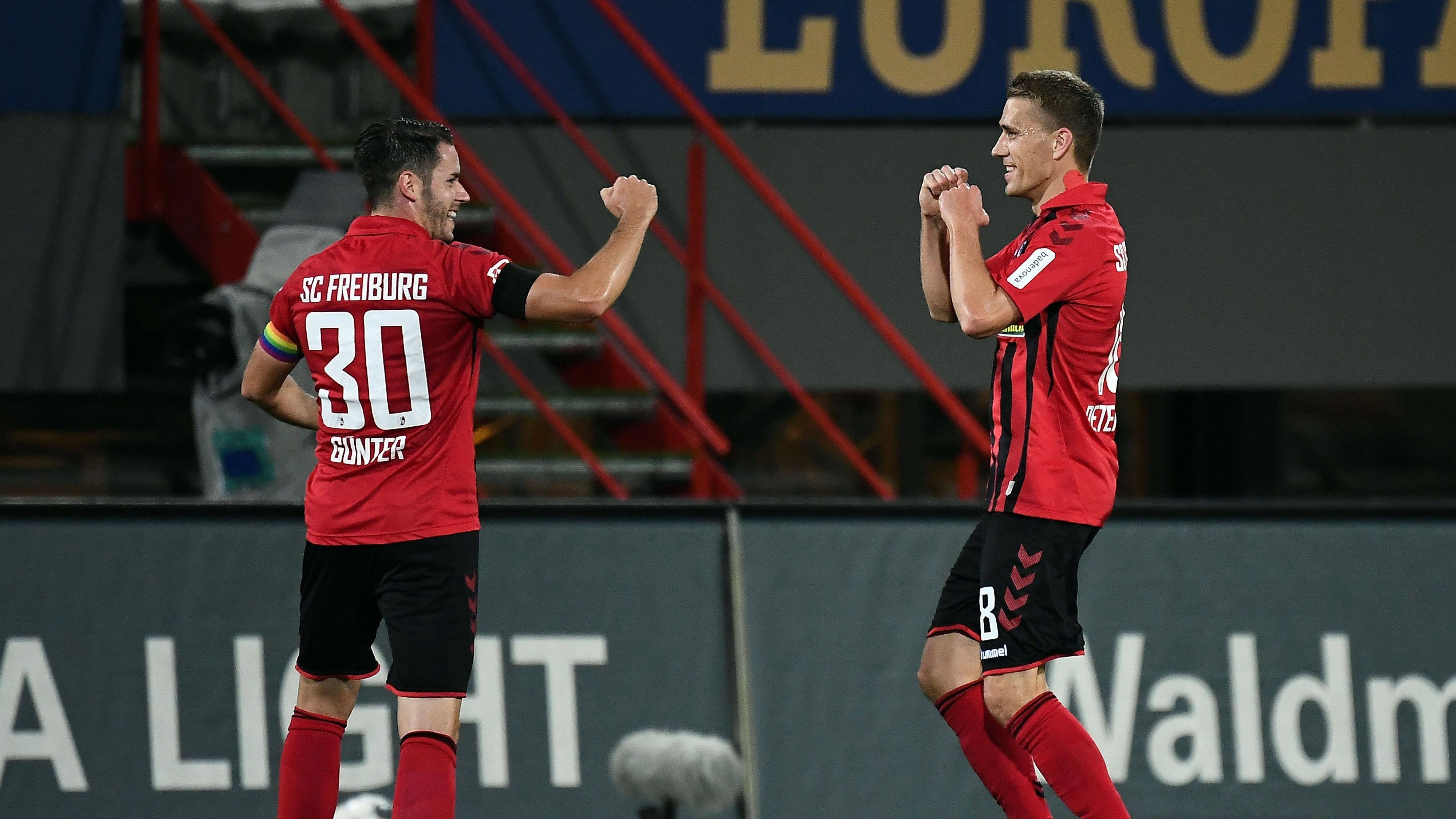 
                <strong>SC Freiburg</strong><br>
                1. Christian Günter (Kapitän) 2. Nils Petersen und Vincenzo Grifo Weitere Mitglieder: Nicolas Höfler und Amir Abrashi
              