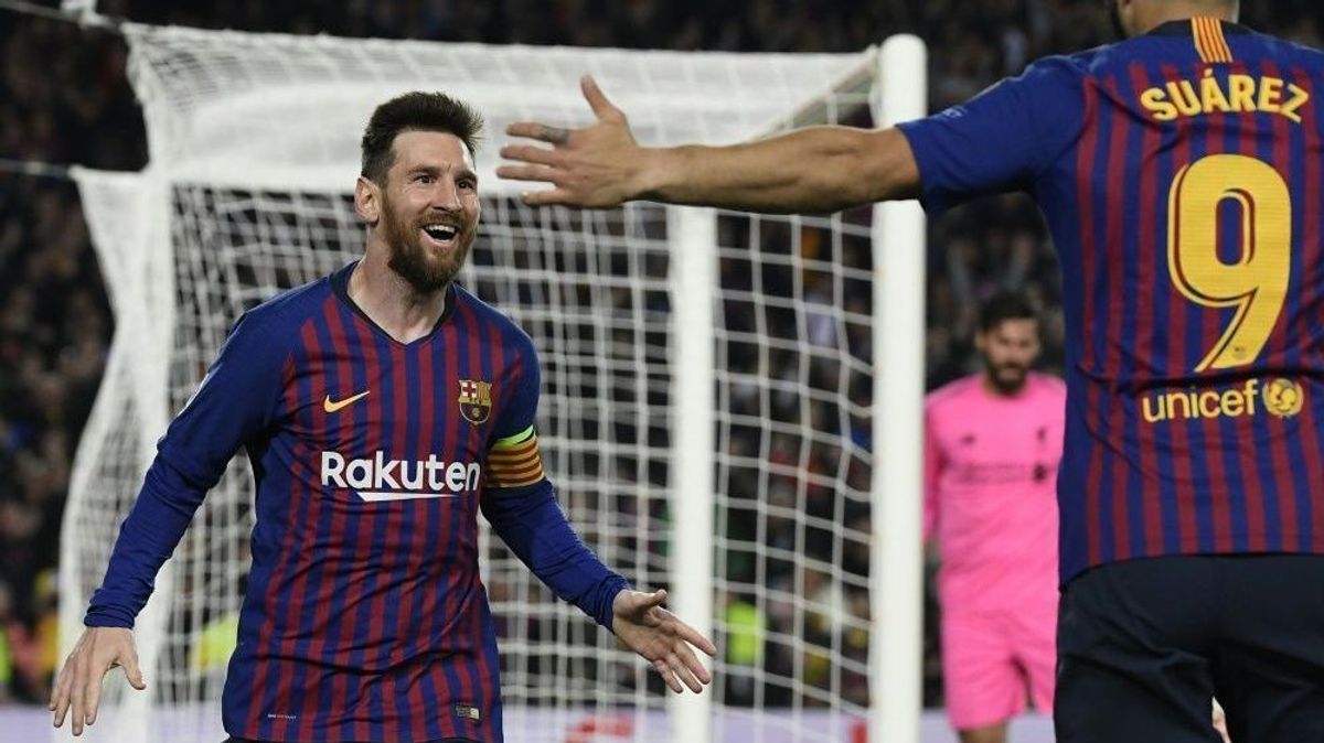 Messi (l.) und Suarez schossen Barcelona zum Sieg