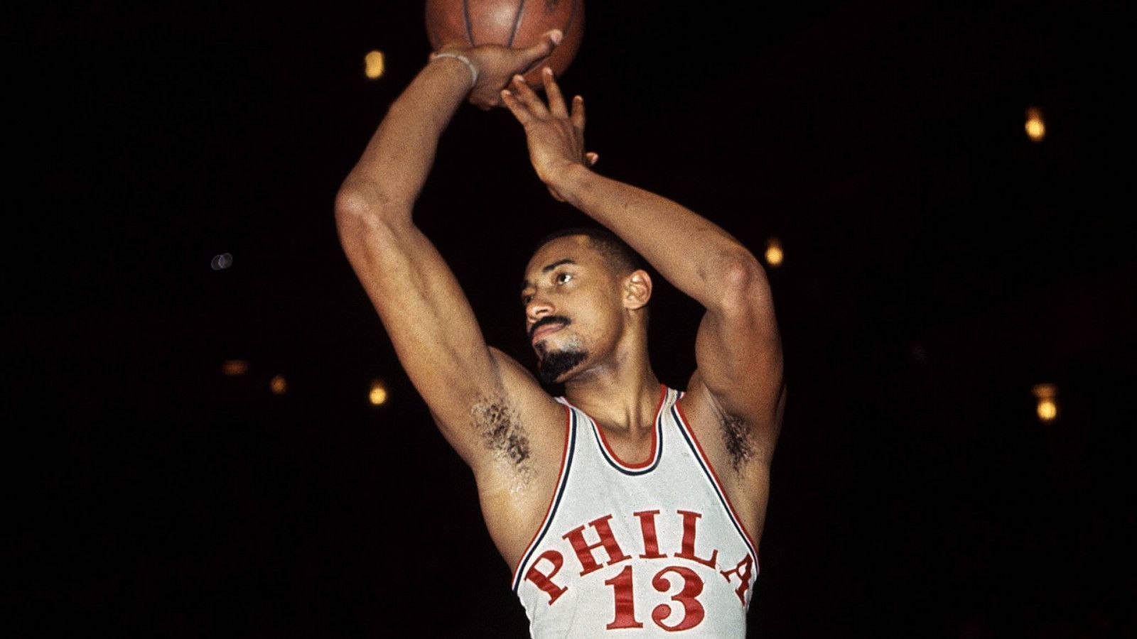 <strong>Platz 12 (geteilt): Wilt Chamberlain</strong><br>All-Star-Teilnahmen: 13<br>in der NBA aktiv: 1959 - 1973<br>Teams: Philadelphia/San Francisco Warriors, Philadelphia 76ers, Los Angeles Lakers
