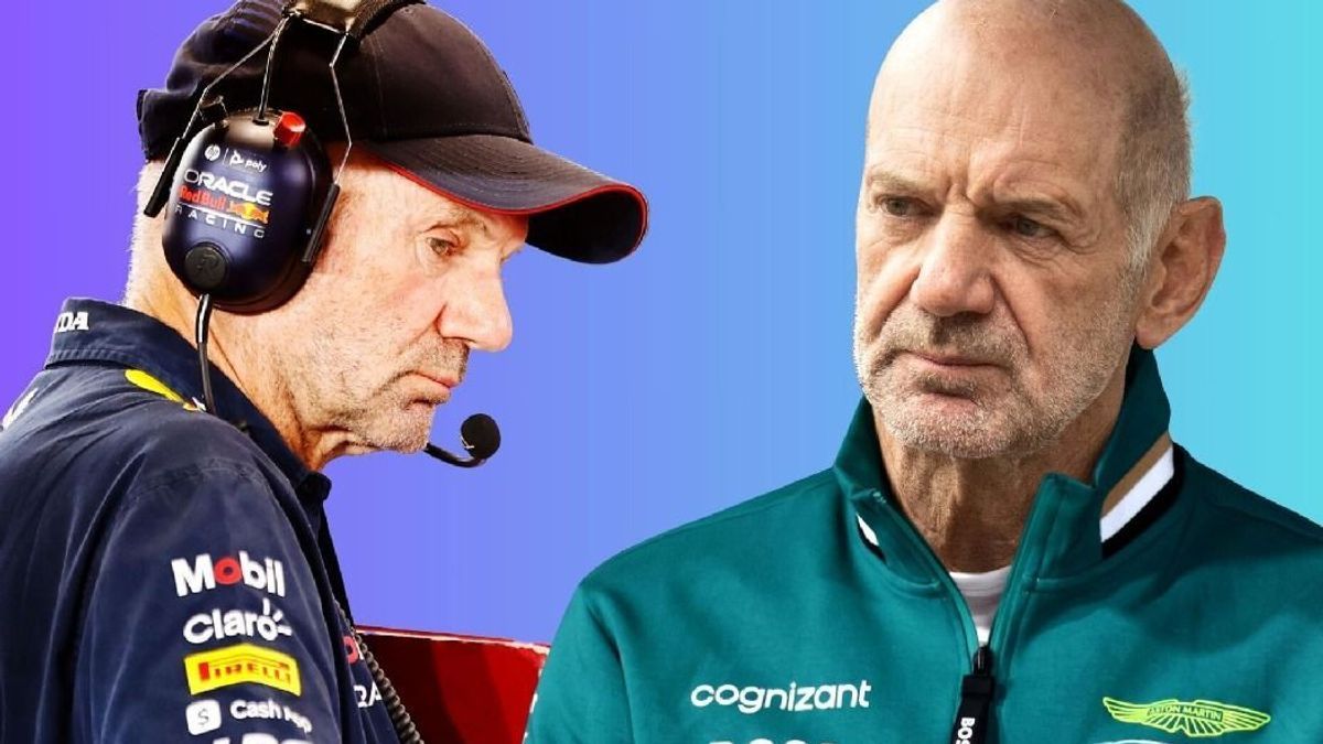 Adrian Newey als Technikchef bei Red Bull und als Fotomontage in Aston-Martin-Outfit