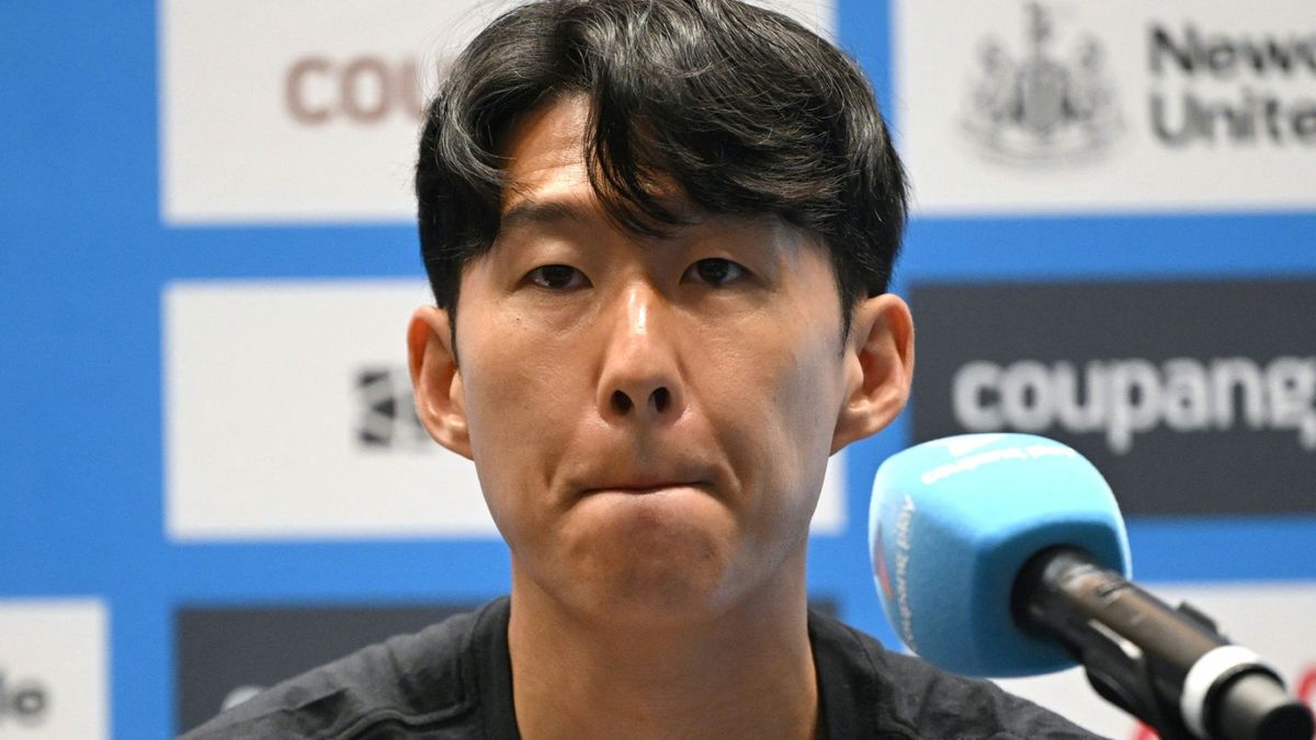 Heung-min Son bei der Pressekonferenz