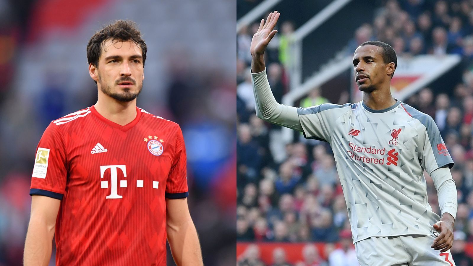 
                <strong>Mats Hummels vs. Joel Matip</strong><br>
                Für Jogi Löw ist Mats Hummels inzwischen anscheinend zu alt. Nach einigen Aussetzern in der Anfangsphase der Saison hat sich der Weltmeister allerdings wieder als Bayern-Abwehrchef stabilisiert. Im Hinspiel war er einer der besten Bayern-Akteure. Matip rotiert bei Trainer Jürgen Klopp zwischen Bank und Startelf. Im Hinspiel hatte er einige Unsicherheiten in seinem Spiel und wirkte bisweilen etwas hüftsteif. Punkt Hummels. Bayern 1:3 Liverpool
              