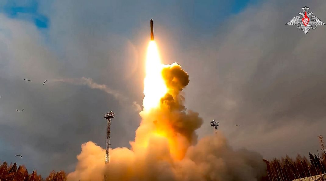 Russland soll neuartige Mittelstreckenrakete namens Oreschnik auf Ukraine geschossen haben (Archivbild).