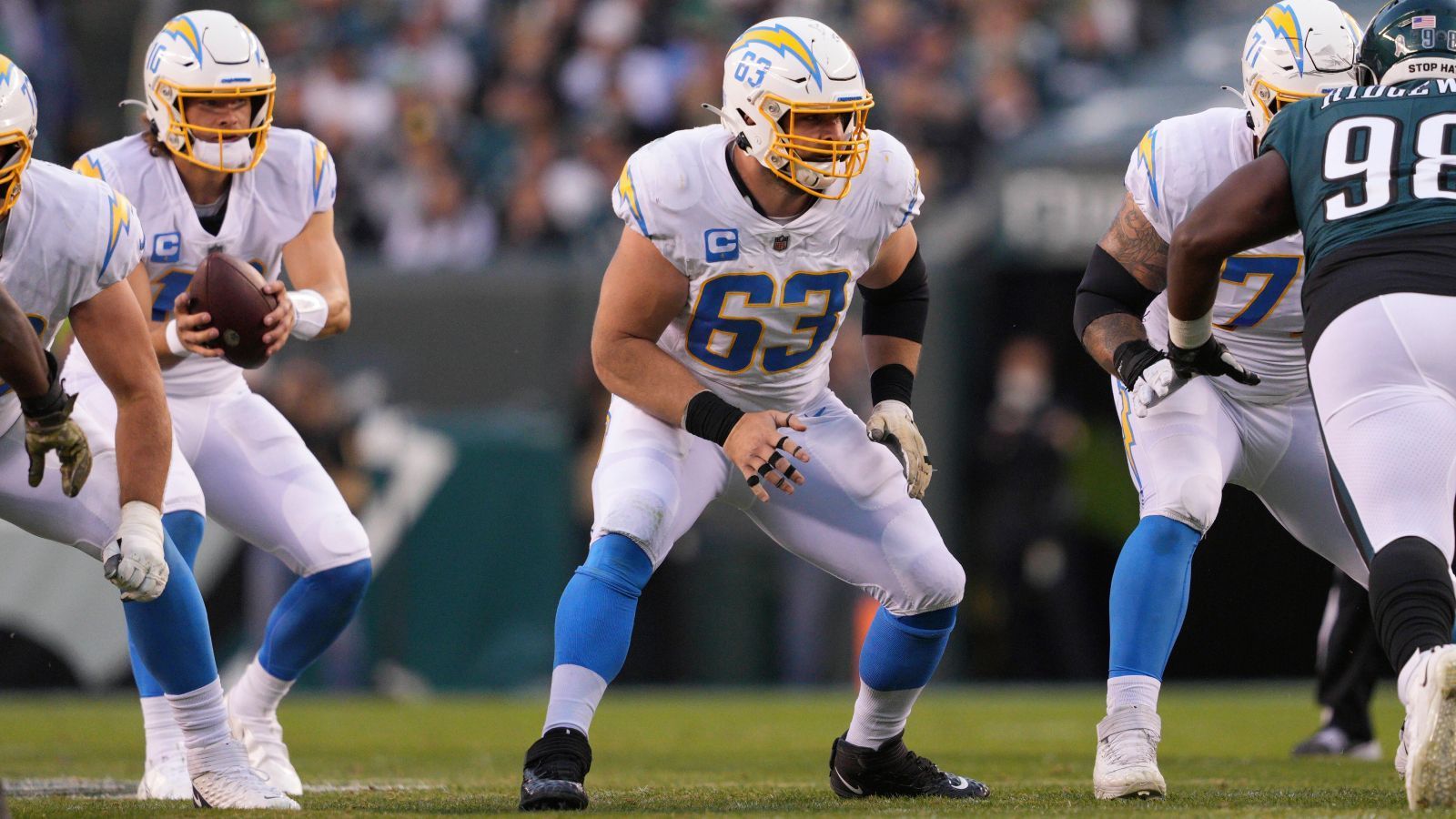 
                <strong>Corey Linsley</strong><br>
                Team: Los Angeles Chargers -Position: Center
              