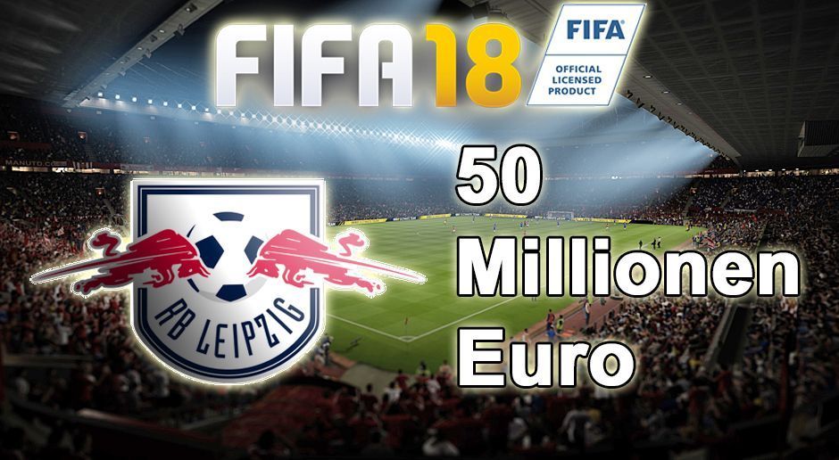 
                <strong>FIFA 18 Karriere: RB Leipzig</strong><br>
                Platz 20: 50 Millionen Euro.
              