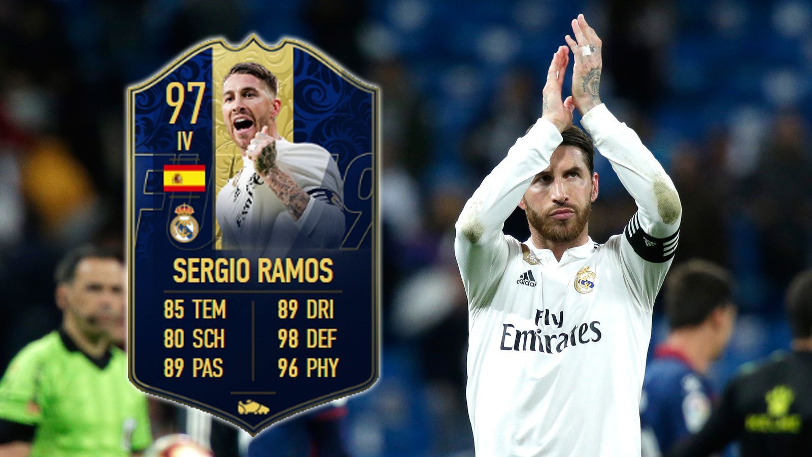 
                <strong>Innenverteidiger: Sergio Ramos</strong><br>
                Auch wenn er bisweilen mit seinem Charakter aneckt, Sergio Ramos ist eine absolute Legende. Auch in FIFA 19 wird das gewürdigt.
              
