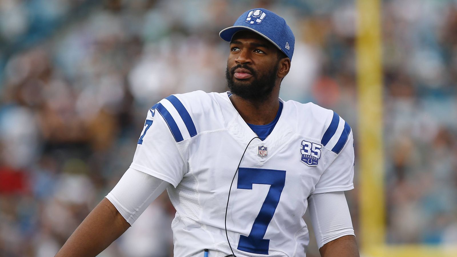 
                <strong>Platz 9: Jacoby Brissett (Indianapolis Colts)                         </strong><br>
                Jahresgehalt: 2.025.000 Dollar
              