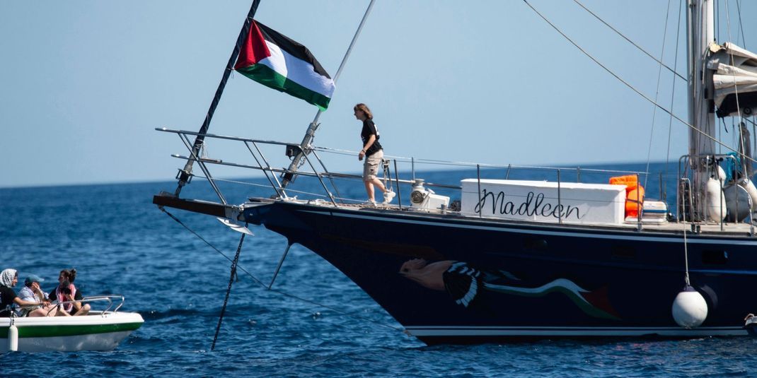 Das Aktivistenschiff "Madleen" befindet sich auf dem Weg nach Gaza.