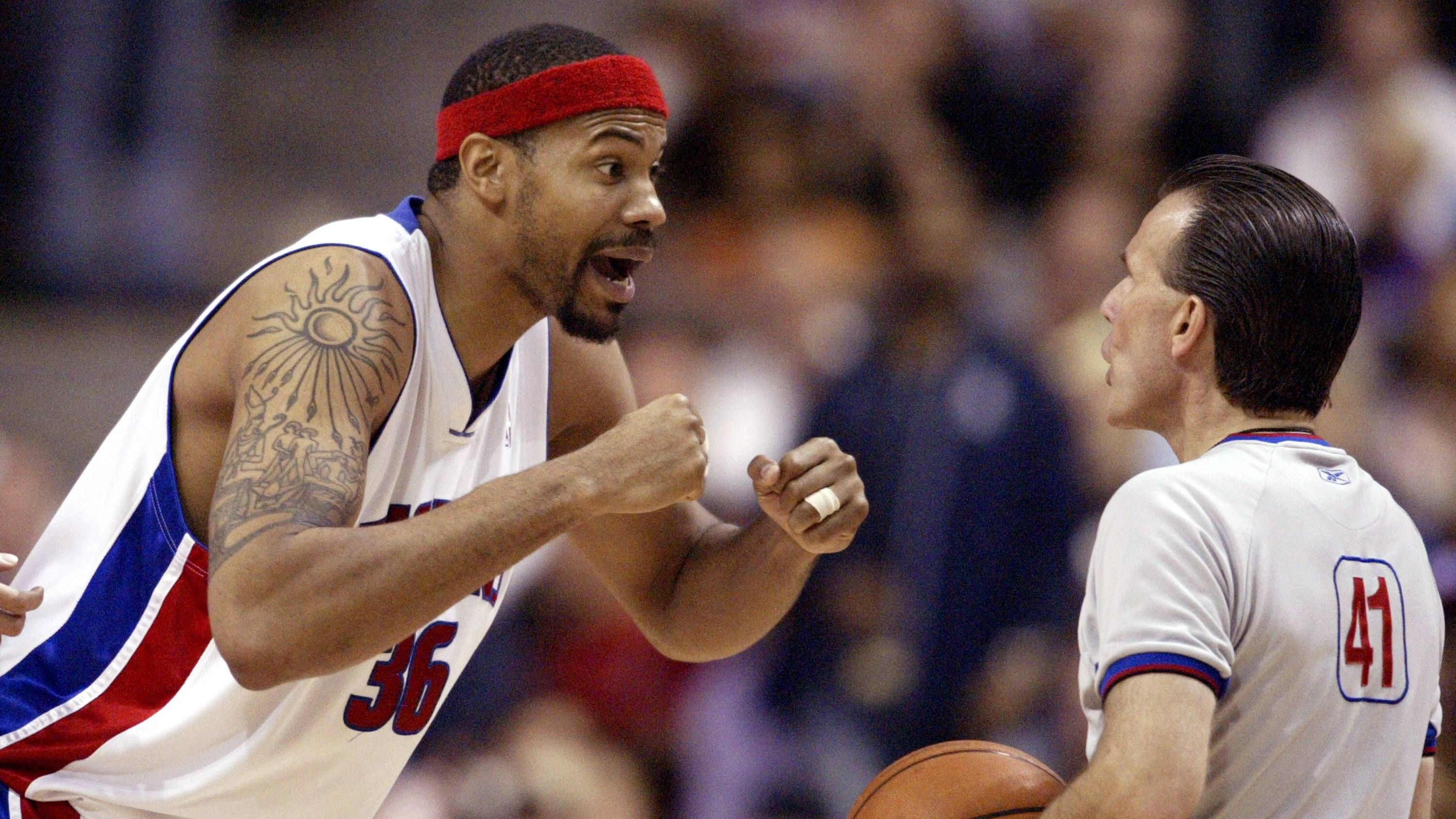 <strong>Platz 1: Rasheed Wallace - 29 Ejections</strong><br>Sollte Green in den kommenden Jahren so weitermachen, könnte er sogar den Rüpel aller Rüpel, nämlich Rasheed Wallace, einholen. Die Detroit-Legende war für sein unfassbar physisches Spiel bekannt, bei dem er oft die Grenzen des Erlaubten überschritt. Mit den Detroit Pistons wurde Wallace 2004 Meister.