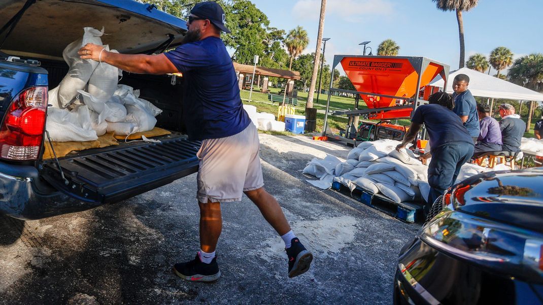 Die Bewohner:innen des US-Bundesstaates Florida haben sich auf den Hurrikan "Idalia" vorbereitet.