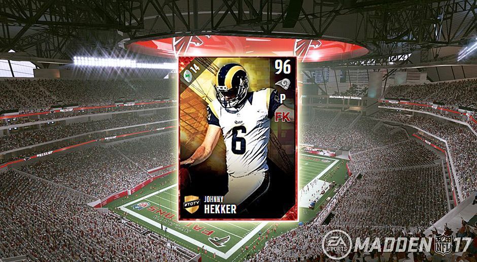 
                <strong>Punter: Johnny Hekker</strong><br>
                Punter: Johnny HekkerTeam: Los Angeles RamsGesamt-Stärke: 96
              