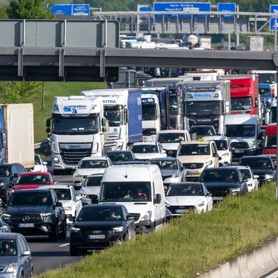 Verkehr auf der Autobahn