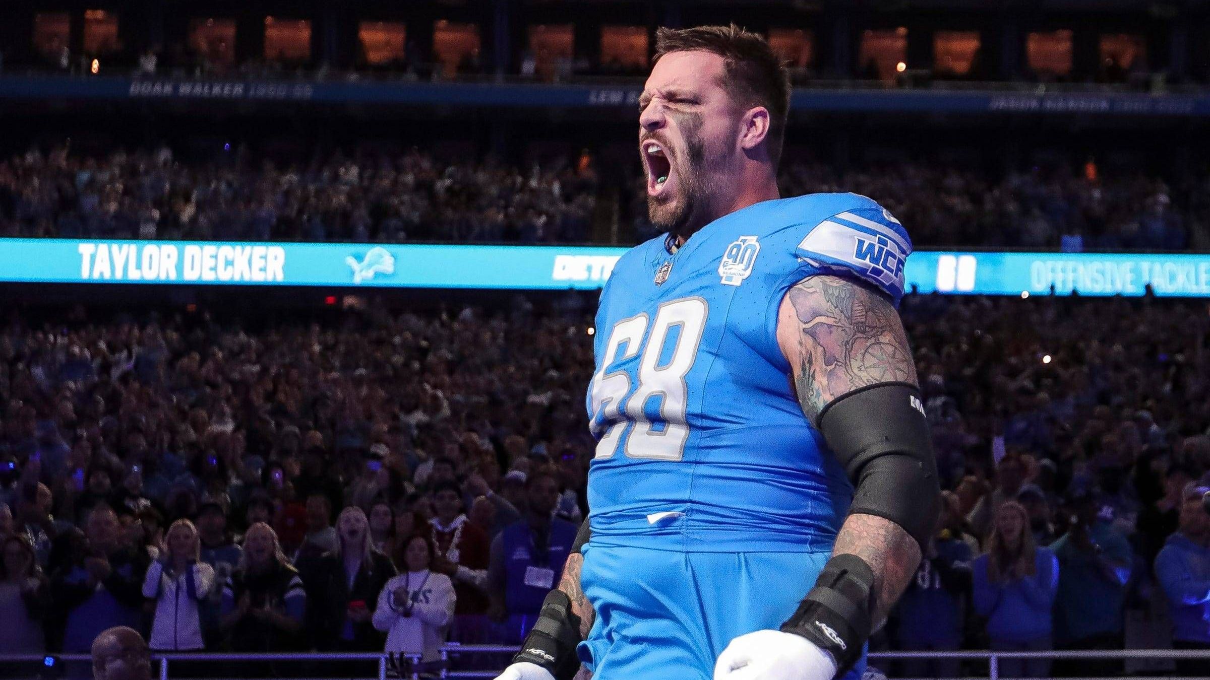 <strong>Detroit Lions</strong><br>- Tackle Taylor Decker<br>- Cornerback Carlton Davis<br>- Guard Kevin Zeitler