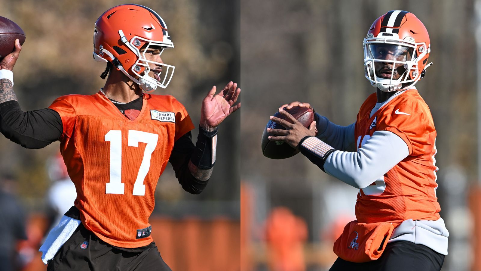 <strong>Aktuelle Quarterbacks der Cleveland Browns</strong><br>Die Browns müssen nicht zwingend aktiv werden. Mit P.J. Walker und Rookie Dorian Thompson-Robinson haben sie zwei Spielmacher, die in dieser Saison schon zum Einsatz kamen. Sie sind durchschnittliche Backups. Mit<a href="https://www.ran.de/sports/american-football/nfl/news/minnesota-vikings-schreiben-mit-quarterback-josh-dobbs-am-saison-maerchen-332502"> Josh Dobbs</a>, der mittlerweile bei den Minnesota Vikings brilliert, hat man einen potenziellen Starter vor der Saison ziehen lassen.