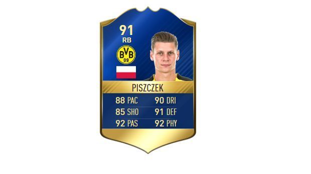 
                <strong>Abwehr - Lukas Piszczek (Borussia Dortmund)</strong><br>
                Stärke: 91
              