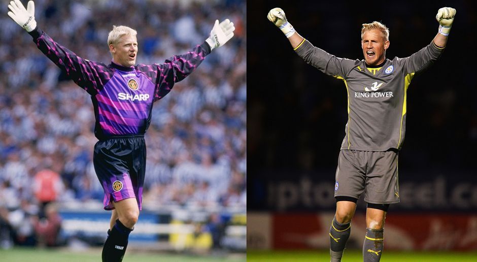 
                <strong>Kasper und Peter Schmeichel</strong><br>
                Kasper Schmeichel hat es geschafft. Der Sohn der dänischen Torwart-Legende Peter ist wie sein Vater nun Meister in der Premier League. Schmeichel Senior feiert sogar fünf Titelgewinne. Damit gelingt dem Vater-Sohn-Duo Historisches.
              