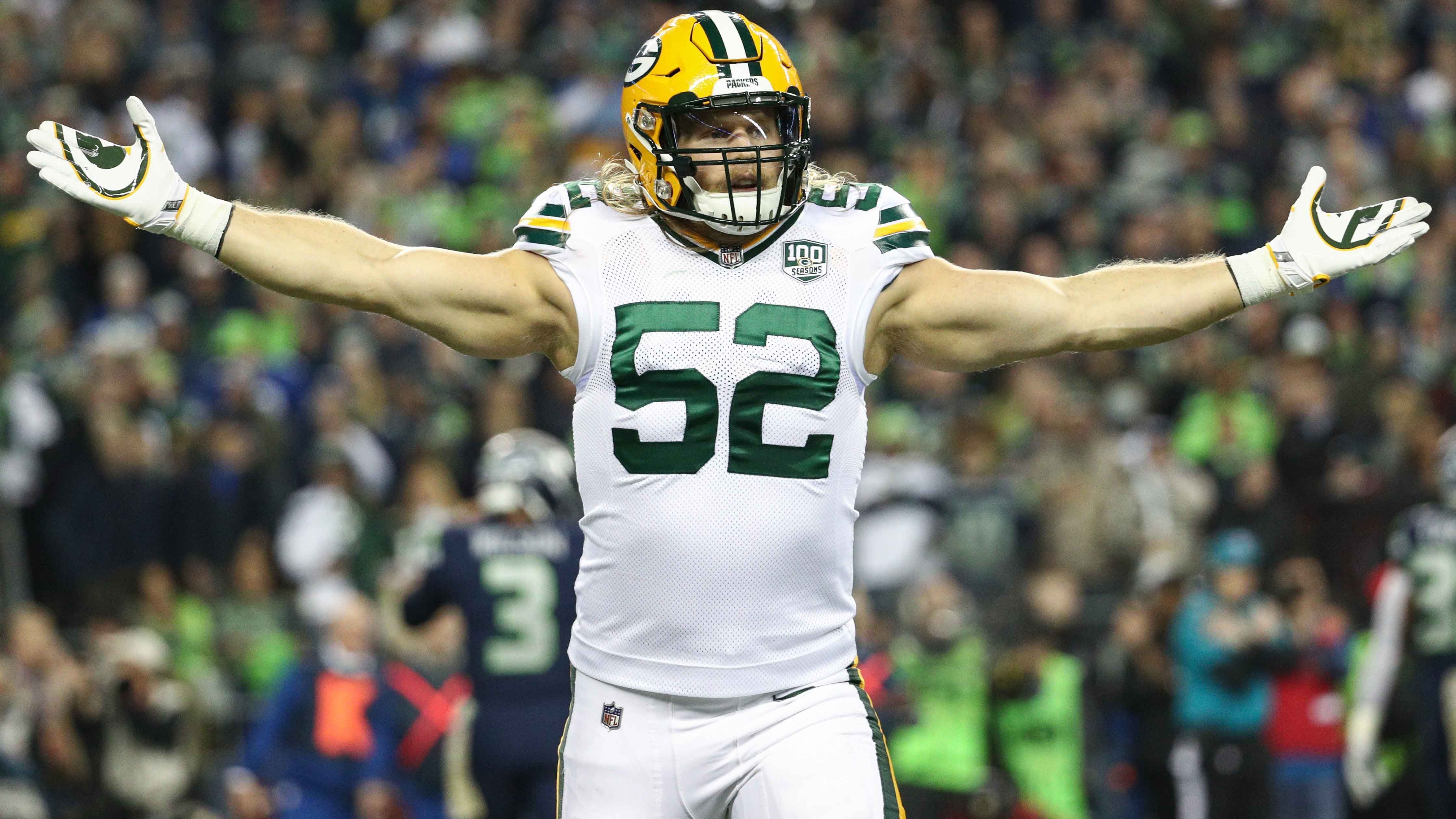 <strong>Green Bay Packers</strong><br>
                • Franchise-Rekord (all-time): Clay Matthews (2009-18): 83,5<br>• Franchise-Rekord (eine Saison): Tim Harris (1989): 19,5