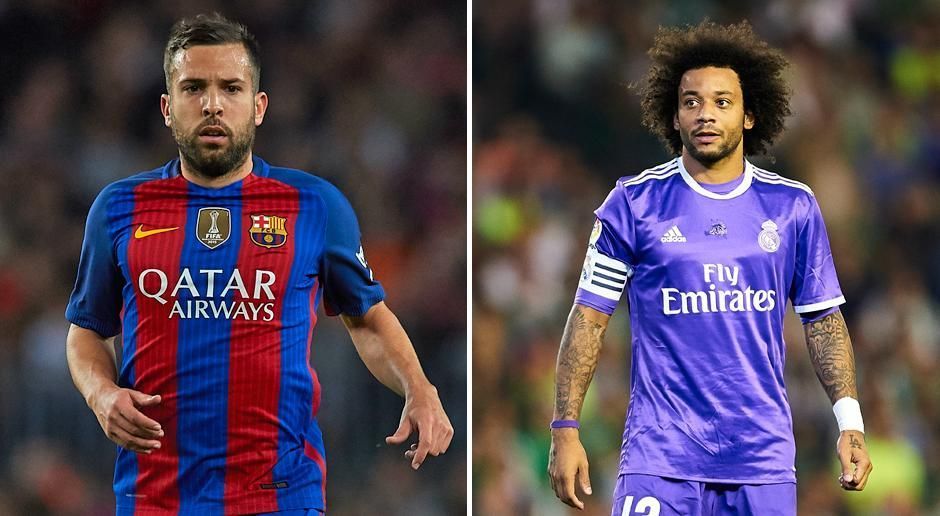 
                <strong>Jordi Alba vs. Marcelo</strong><br>
                Jordi Alba vs. Marcelo: Auf der linken Verteidigerposition hat Barcelona immer noch nicht die Wunschbesetzung gefunden. Seit dem Wechsel von Dani Alves zu Juventus fehlt in der Viererkette ein Star. Deshalb punktet auch Marcelo, der in schwierigen Duellen wie dem Clasico gerne mal eine entscheidende Situation über den linken Flügel einleiten kann. Der erneute Ausgleich, 3:3.
              