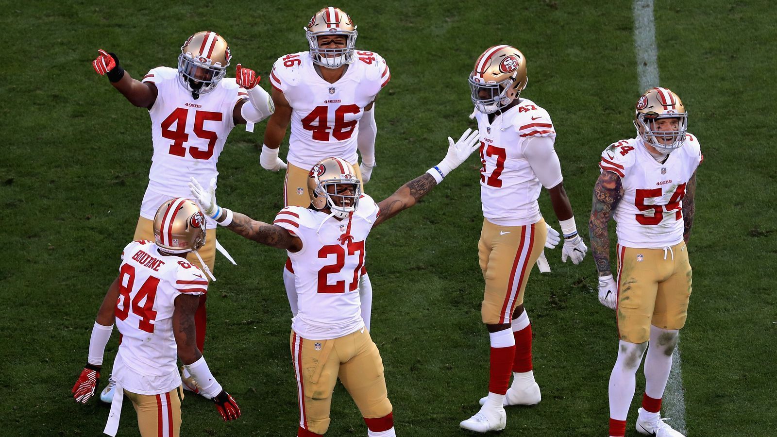 
                <strong>San Francisco 49ers</strong><br>
                Platz 5: San Francisco 49ersDurchschnittliche Zahlung an einen Spieler im Jahr: 3,169,282 Millionen Dollar (umgerechnet: 2,7943 Mio. Euro)
              