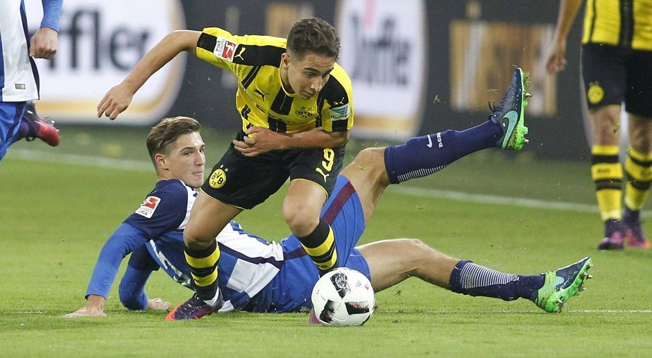 
                <strong>Emre Mor</strong><br>
                Emre Mor: Ähnlich wie Pulisic, so war auch der junge Türke vor allem vor der Pause einer der auffälligeren Spieler des BVB. Gleich zu Beginn hatte er den ersten Abschluss, schoss jedoch links im Strafraum deutlich drüber. Später in der ersten Halbzeit vertändelte der Neuzugang eine Konterchance, weil sein Pass auf Schmelzer viel zu ungenau gespielt wurde. In der Schlussphase flog Mor dann wegen einer kleinen Rangelei gegen Langkamp vom Platz - eine sehr harte Entscheidung! ran-Note: 3-
              