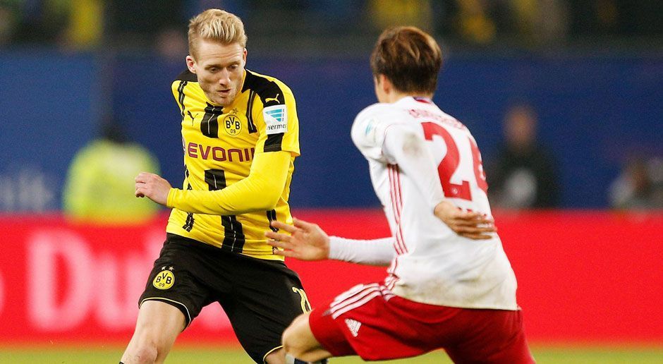 
                <strong>Borussia Dortmund vs. Hamburger SV</strong><br>
                Borussia Dortmund vs. Hamburger SV (Dienstag, ab 19.30 Uhr im Liveticker): Nach dem Remis im Revierderby ist der BVB auf Rang vier abgerutscht. Ein Dreier gegen den HSV ist daher umso wichtiger, um die direkte Qualifikation für die Champions League nicht aus den Augen zu verlieren. Zwar kommt der HSV nach dem 2:1-Heimsieg gegen Köln und einer Serie von vier Spielen in Folge ungeschlagen mit viel Selbstvertrauen in den Signal Iduna Park, gegen die Borussia wird es trotzdem nicht reichen. ran.de-Tipp: 3:2
              