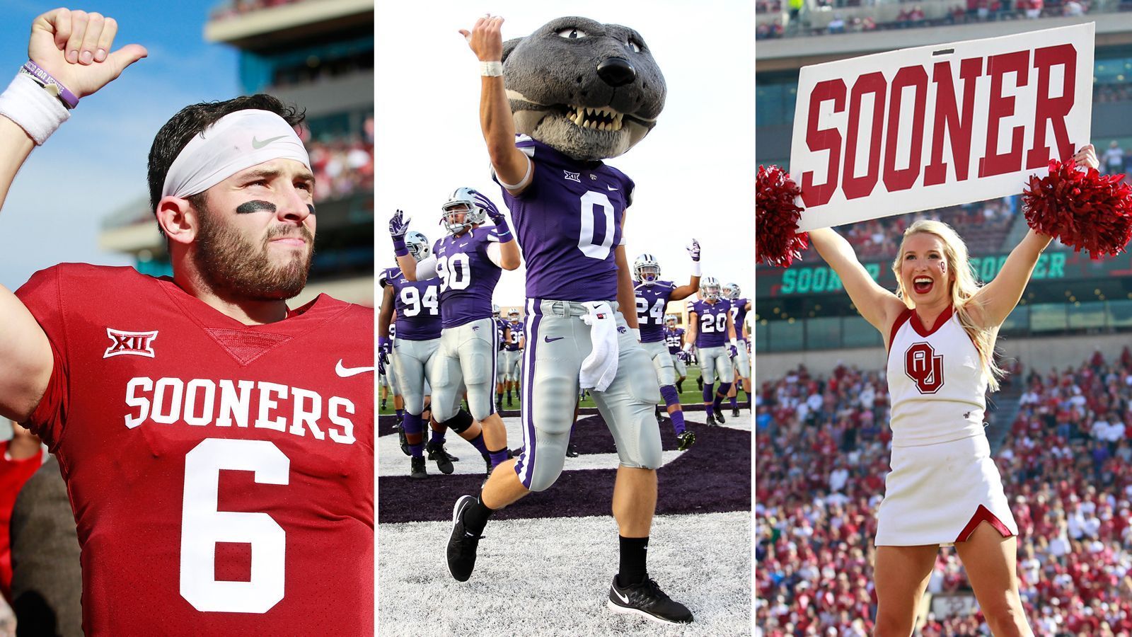 
                <strong>Angeberwissen zu Oklahoma at Kansas State</strong><br>
                Am Samstag ab 17:45 Uhr zeigt ProSieben MAXX live das College-Football-Spiel zwischen den Kansas State Wildcats und den Oklahoma Sooners. Wir haben das Angeberwissen zur Partie für alle Football-Nerds - und jene, die es werden wollen.
              