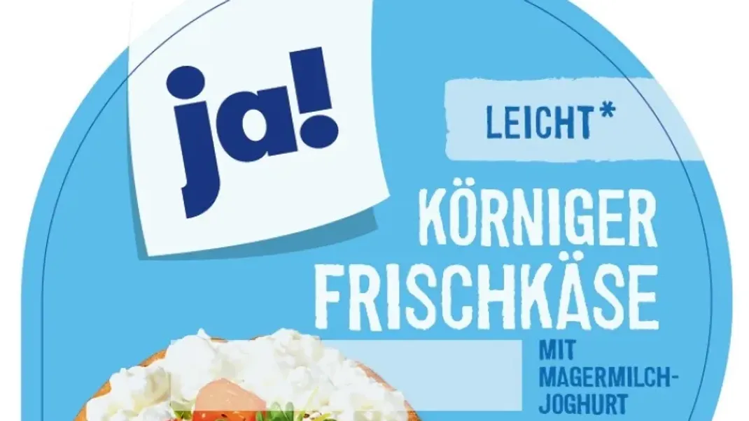 "ja! Körniger Frischkäse" ist von einem Rückruf betroffen.