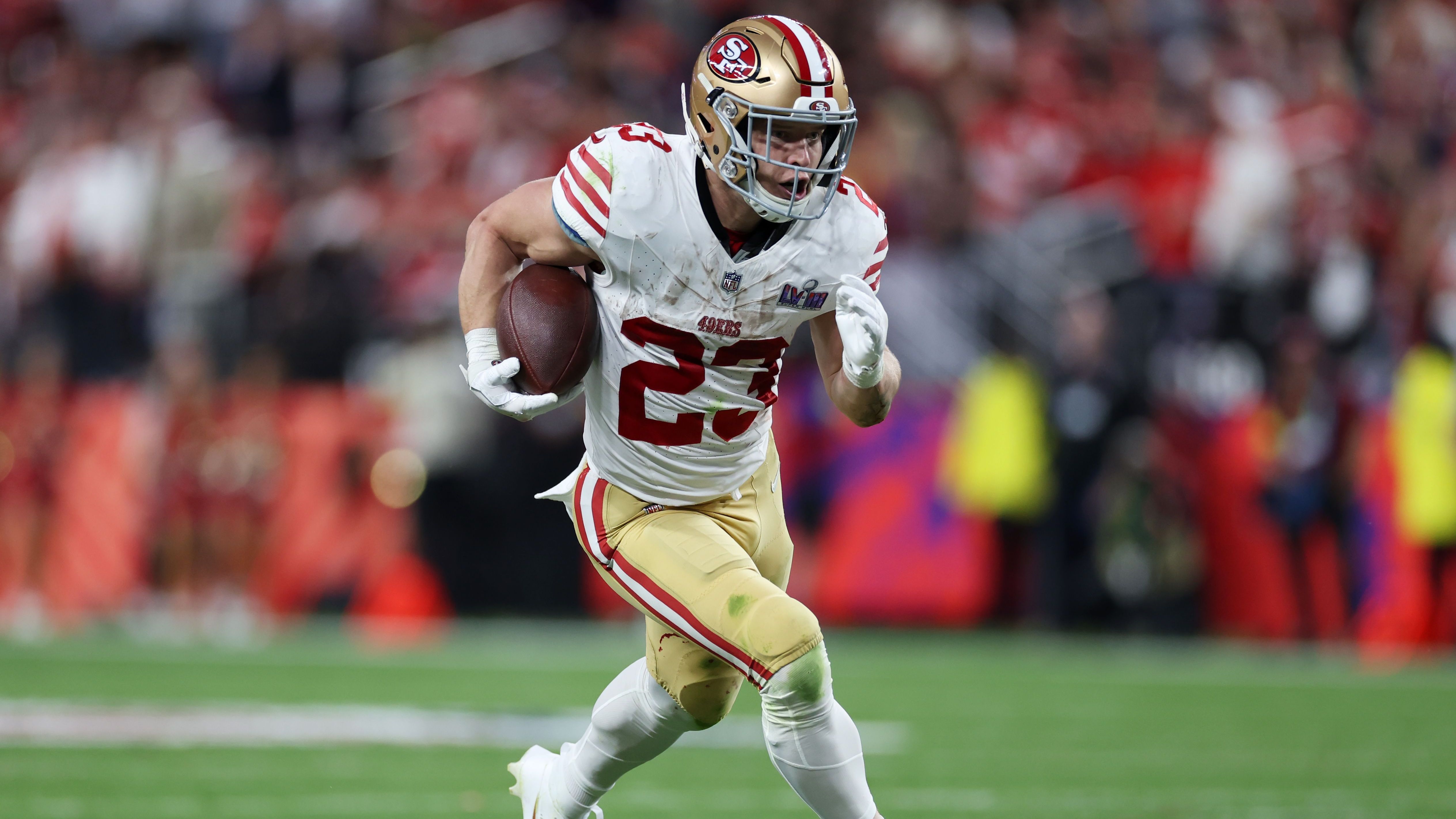 <strong>Christian McCaffrey (San Francisco 49ers)</strong><br>Die San Francisco 49ers haben Christian McCaffrey wegen dessen Wadenzerrung und einer Achillessehnenentzündung auf die Injured Reserve List gesetzt. Damit verpasst er mindestens die kommenden vier NFL-Partien der 49ers. Frühestens in Woche sechs gegen die Seahawks wäre damit ein Comeback des 49ers-Stars möglich. 