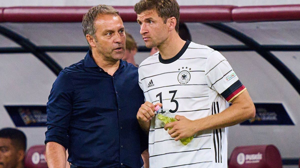 Thomas Müller und Hansi Flick wieder vereint