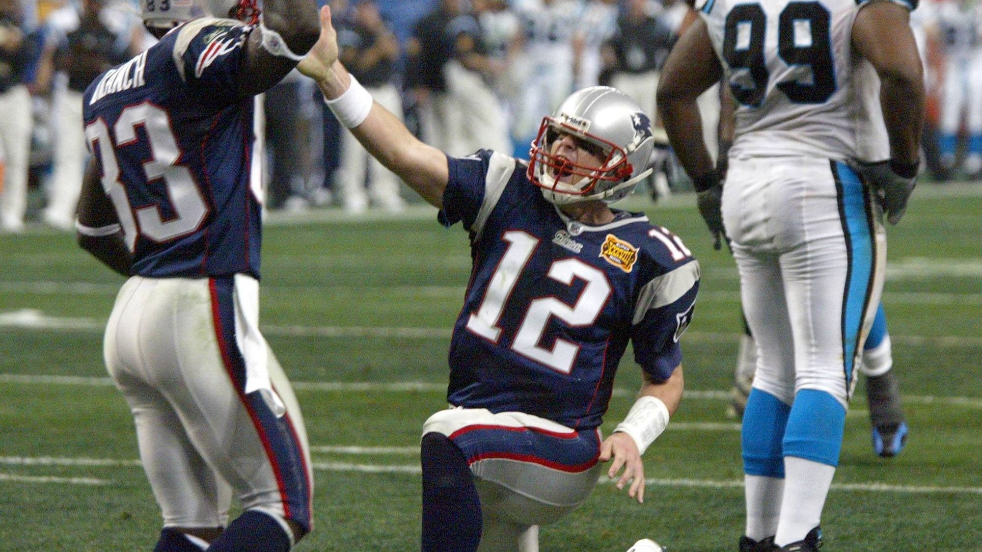 <strong>2004 - New England Patriots</strong><br>Endstand: 32:29 gegen die Carolina Panthers<br>Coach: Bill Belichick<br>MVP: Tom Brady
