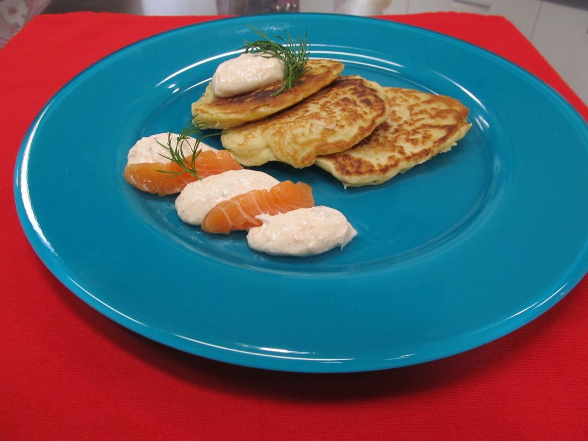 Blinis mit Martini-Lachs-Creme