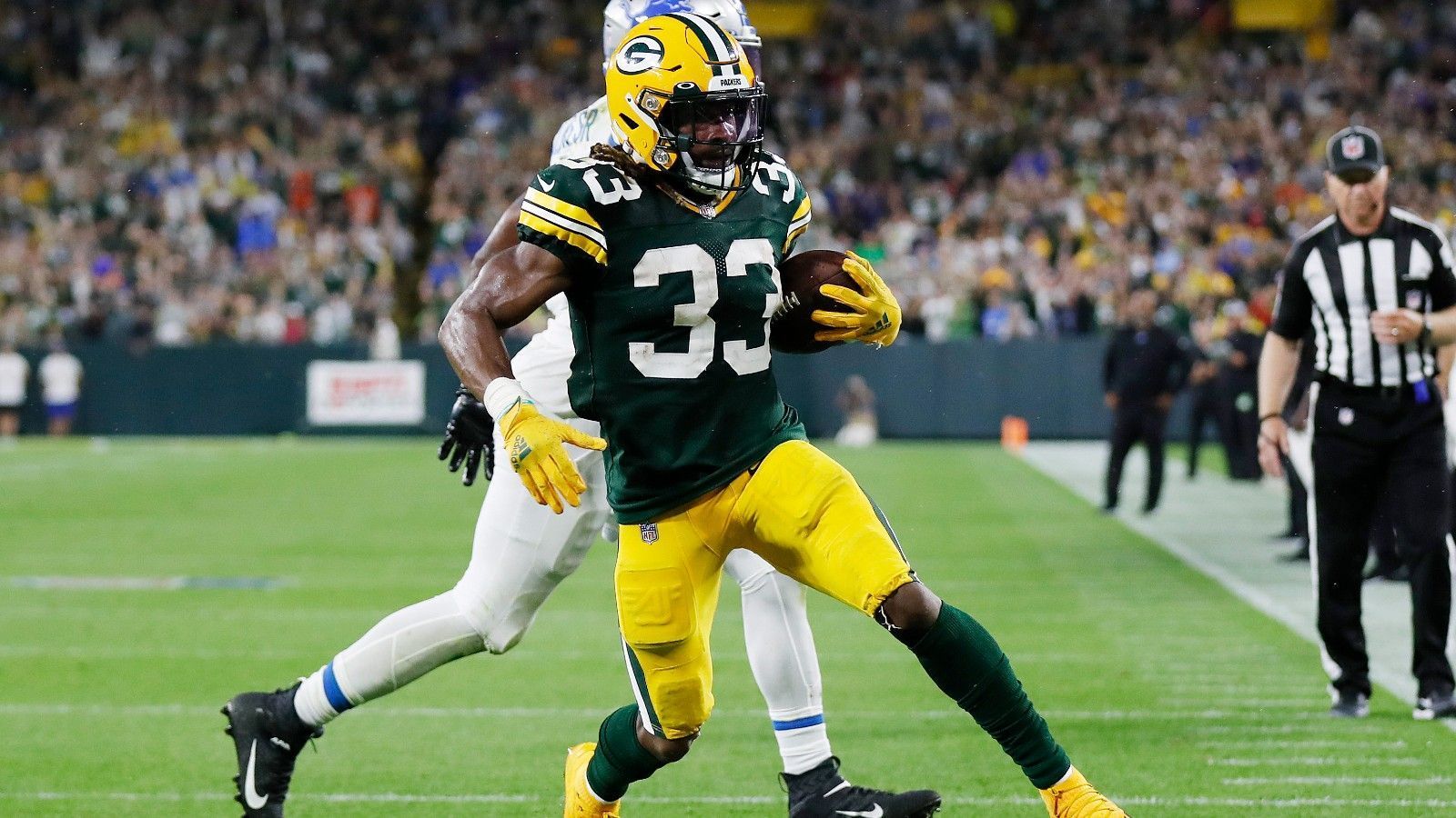 <strong>Platz 64: Aaron Jones</strong><br>- Running Back<br>- Green Bay Packers