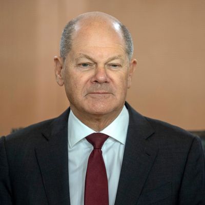 Bundeskanzler Olaf Scholz bei einer Kabinettssitzung in Berlin.