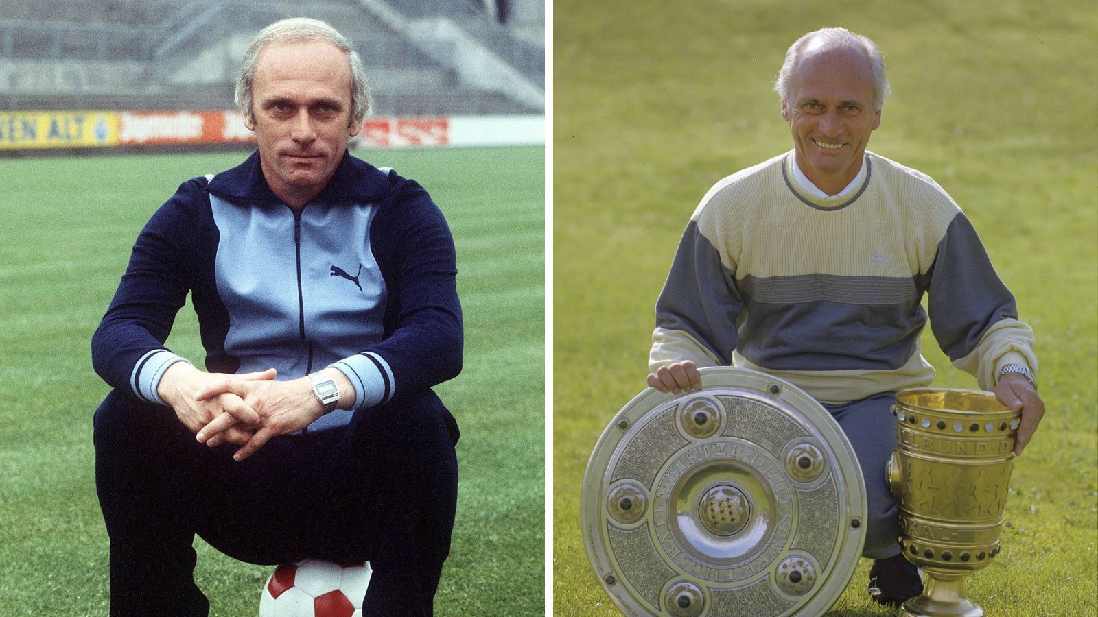 
                <strong>Udo Lattek, Meistertrainer</strong><br>
                Der im Januar 2015 verstorbene Udo Lattek coacht beide Vereine und gewinnt sechs Meisterschaften mit den Bayern und zwei mit der Borussia. Zudem führt er die Münchner zum ersten der drei Triumphe im Pokal der Landesmeister zwischen 1974 und 1976.
              