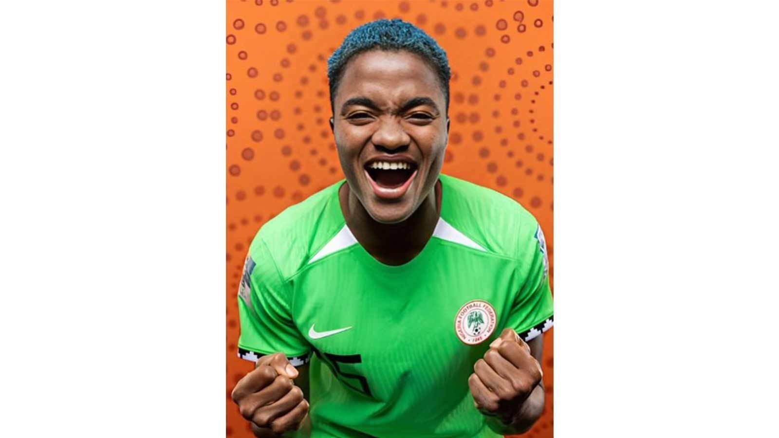 
                <strong>Nigeria: Heimtrikot</strong><br>
                Grün bleibt für die Nigerianerinnen die Farbe der Wahl, wenn es um das Heimtrikot für diese Fußball-WM geht.
              