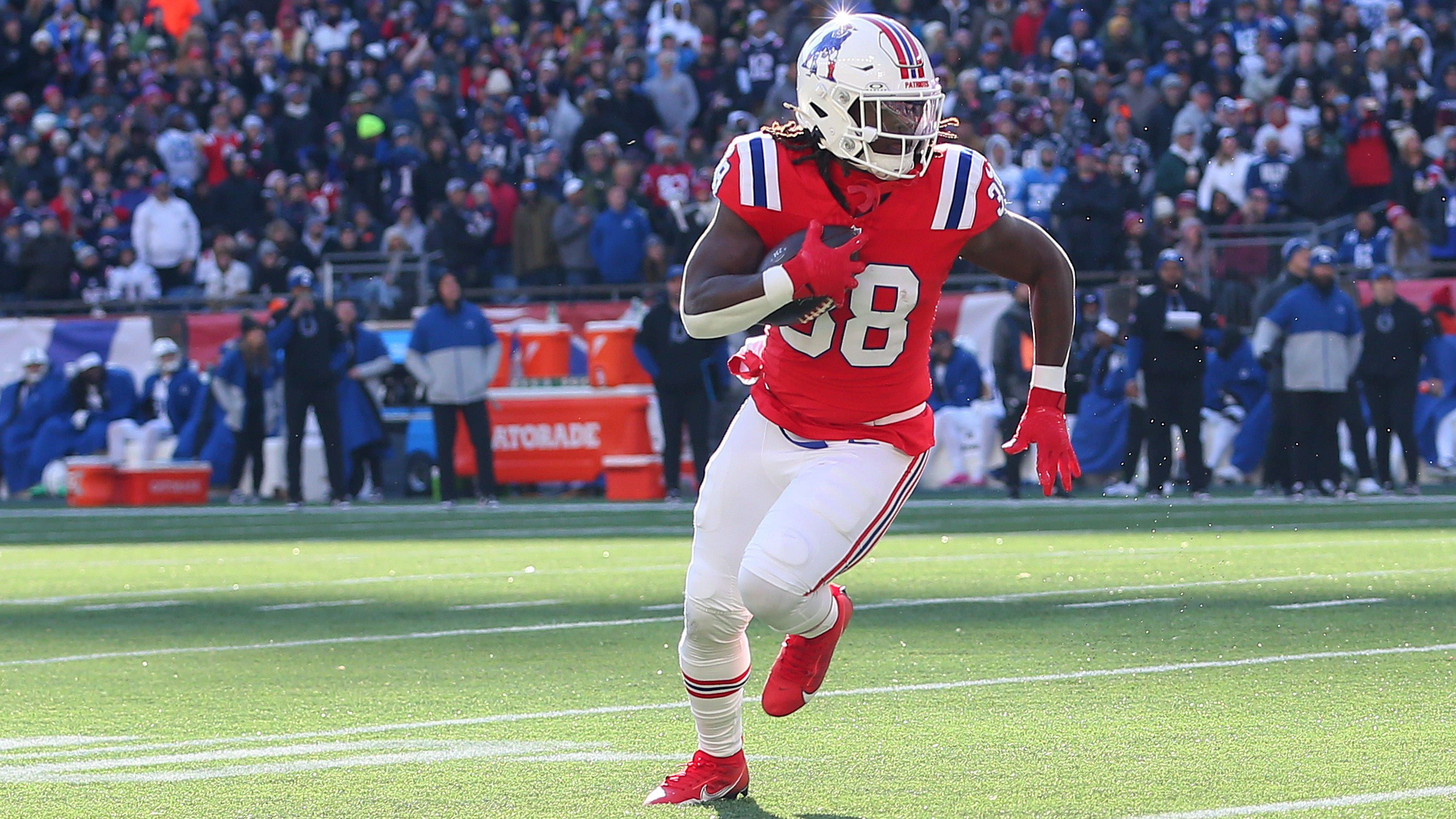 <strong>New England Patriots</strong><br>Week 16: at Buffalo Bills<br>Week 17: vs. Los Angeles Chargers<br>Week 18: vs. Buffalo Bills