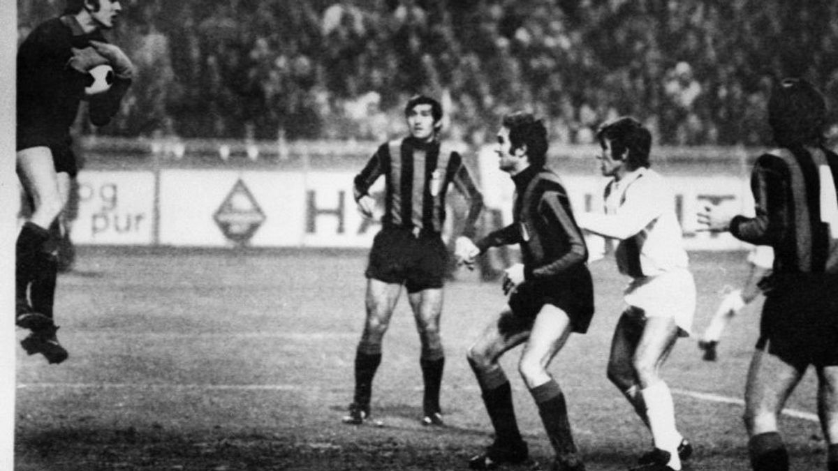 Inter und Mönchengladbach trafen 1971 aufeinander