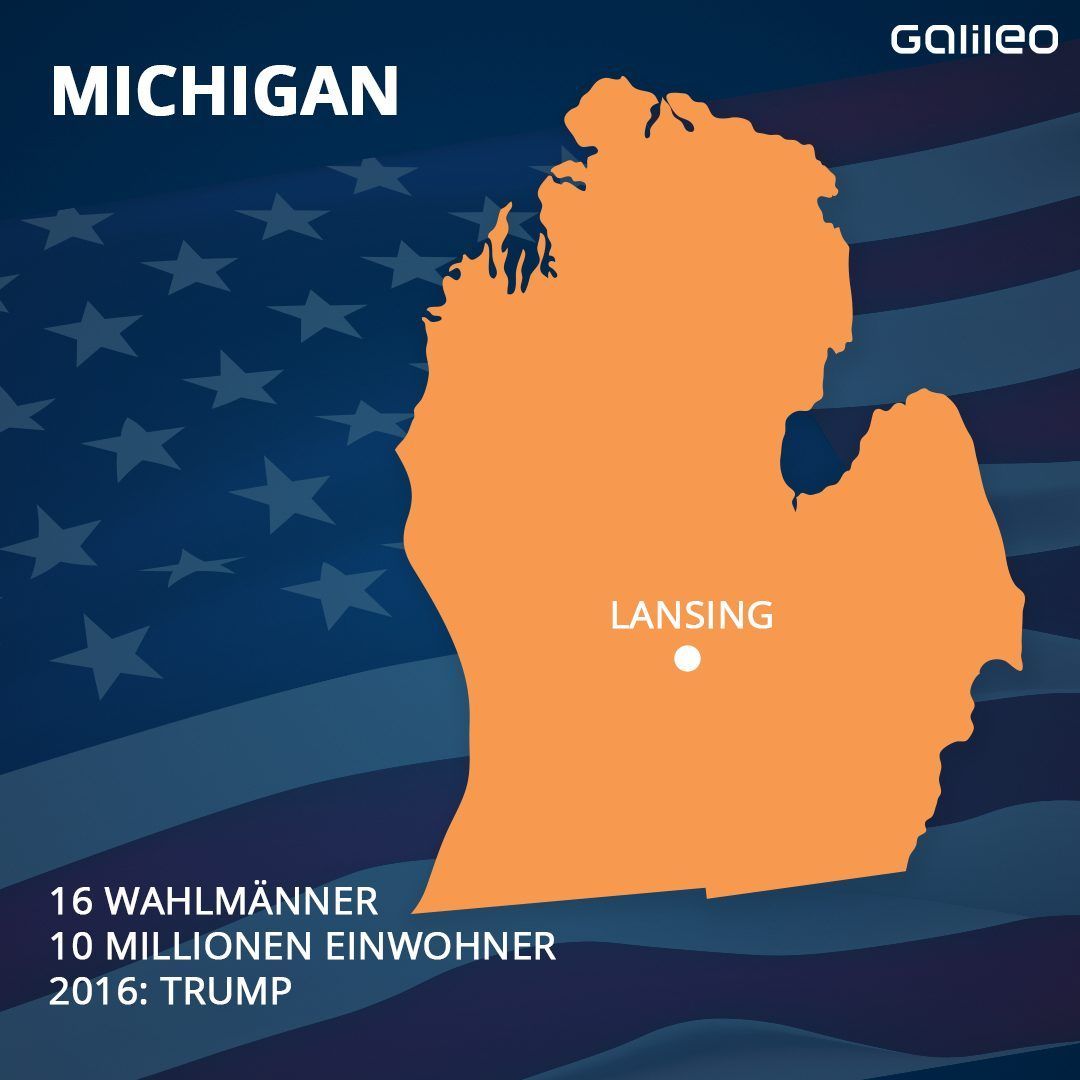 Michigan ist einer der Swing States der USA. 
