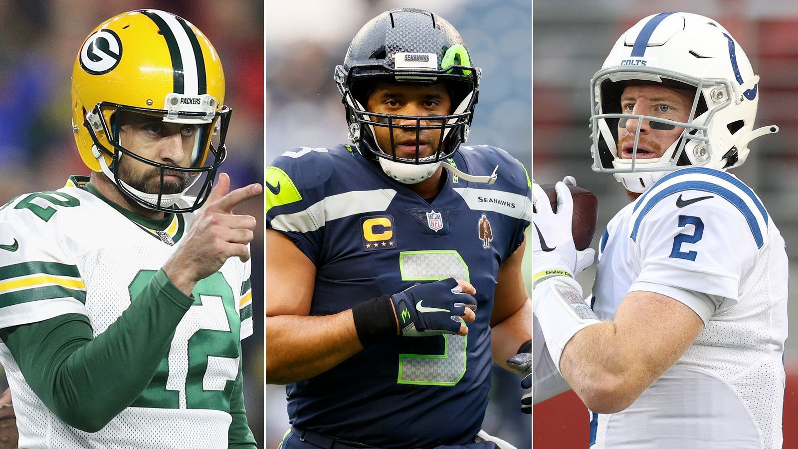 
                <strong>Gewinner und Verlierer des Quarterback-Bebens</strong><br>
                Aaron Rodgers bleibt, Russell Wilson geht zu den Broncos, Carson Wentz zu den Commanders. Wer profitiert? Wer schaut in die Röhre? ran zeigt die Gewinner und Verlierer der Deals.
              