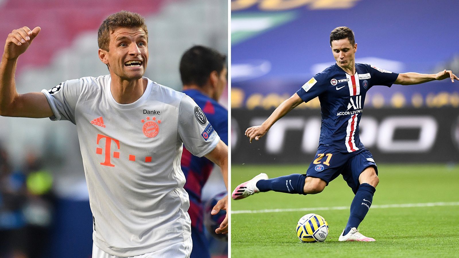 
                <strong>Thomas Müller vs. Ander Herrera</strong><br>
                Aktuell ist Müller einfach nicht mehr wegzudenken. Das sah vor gut einem Jahr noch etwas anders aus. Seien 21 Assists in der abgelaufenen Bundesligasaison sprechen eine deutliche Sprache. Da kann Herrera schlichtweg nicht mithalten. Der Spanier läuft seinen Erwartungen immer noch etwas hinterher. Deutlicher Punkt für den FC Bayern: 8:2
              