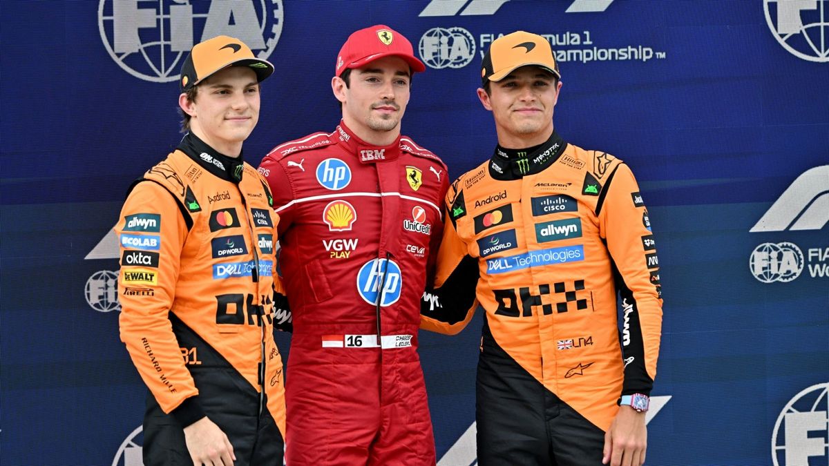 Leclerc startet vor dem McLaren-Duo
