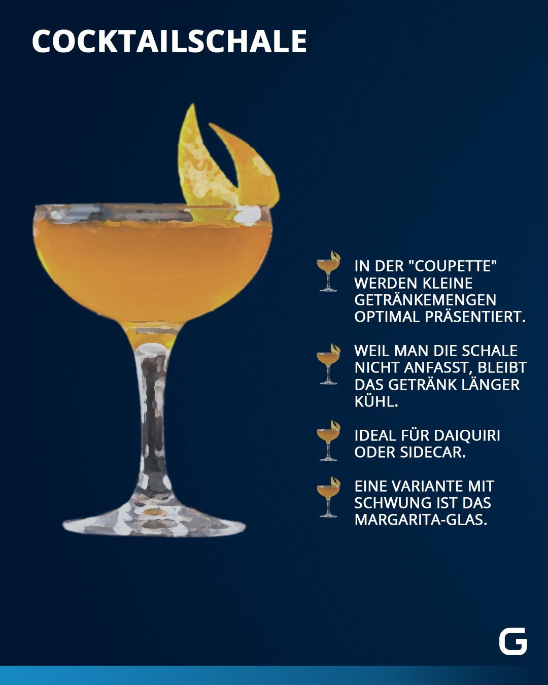 Eine kurze Übersicht über verschiedene Cocktailgläser - Cocktailschale
