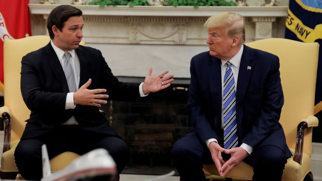 Ron DeSantis und Donald Trump