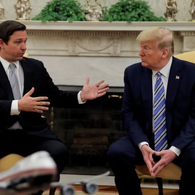 Ron DeSantis und Donald Trump