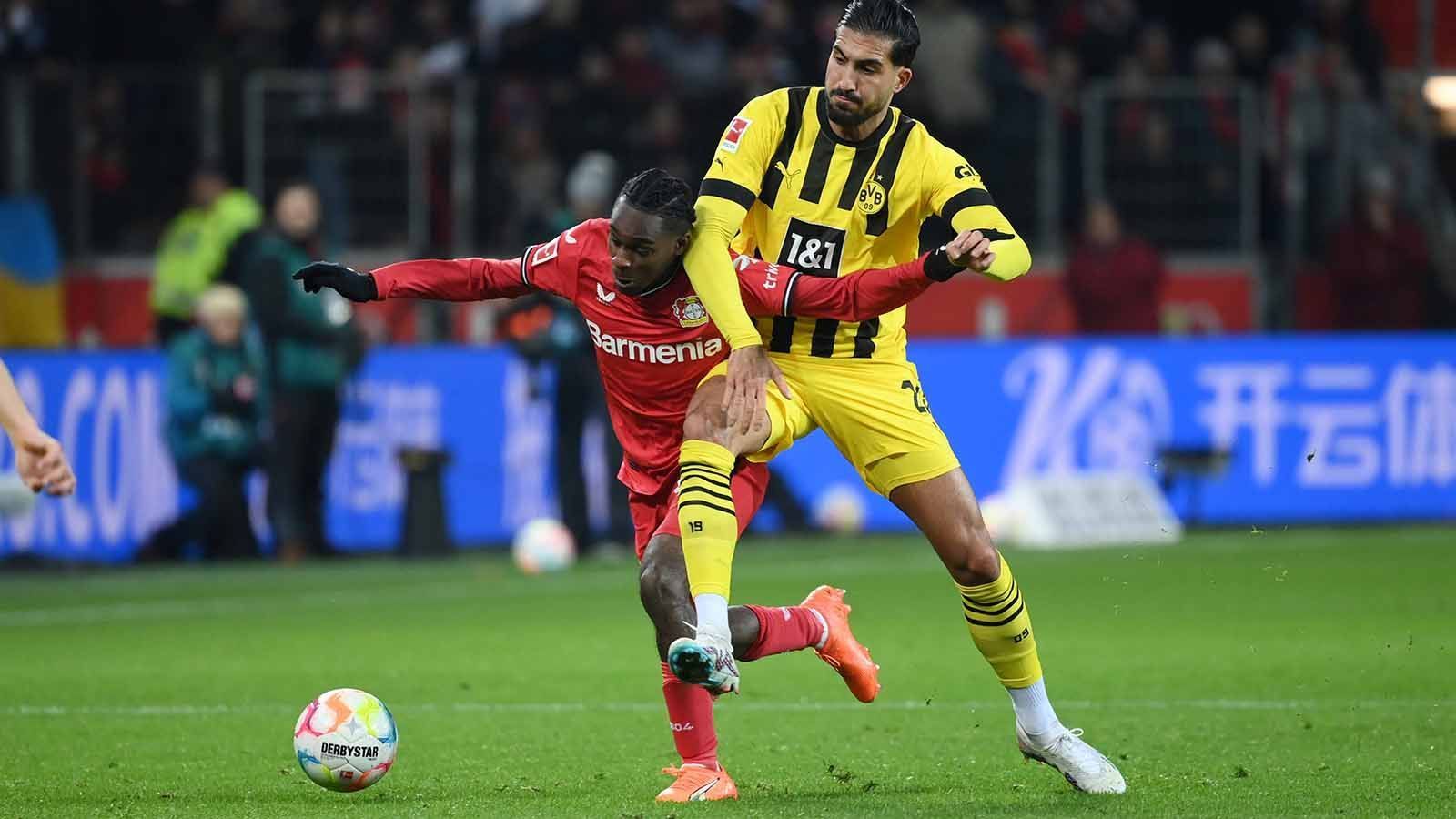 
                <strong>Emre Can</strong><br>
                Zu Beginn steht der Defensiv-Allrounder teilweise neben sich. Can gewinnt aber mit dem Spielverlauf an Sicherheit, holt sich die Bälle in letzter Reihe ab und baut so das BVB-Spiel mit auf. Besticht vor allem mit gutem Stellungsspiel und geht auch insgesamt voran. ran-Note: 3
              