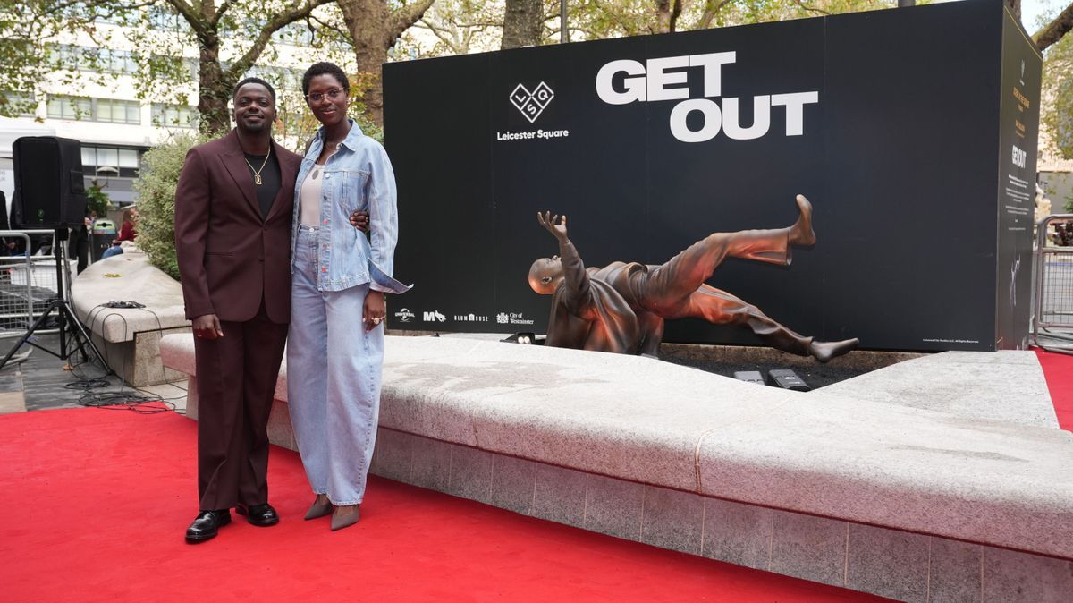 Jodie Turner-Smith und Schauspieler Daniel Kaluuya London Leicester Square Get Out 486991094