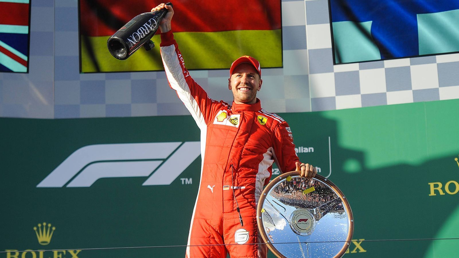 
                <strong>Platz 3: Sebastian Vettel (2015-20)</strong><br>
                14 gewonnene Rennen - Vize-Weltmeister 2017 und 2018
              