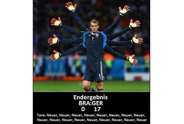 
                <strong>Super-Neuer</strong><br>
                "Endstand: 0:17. Torschütze: Manuel #Neuer"
              