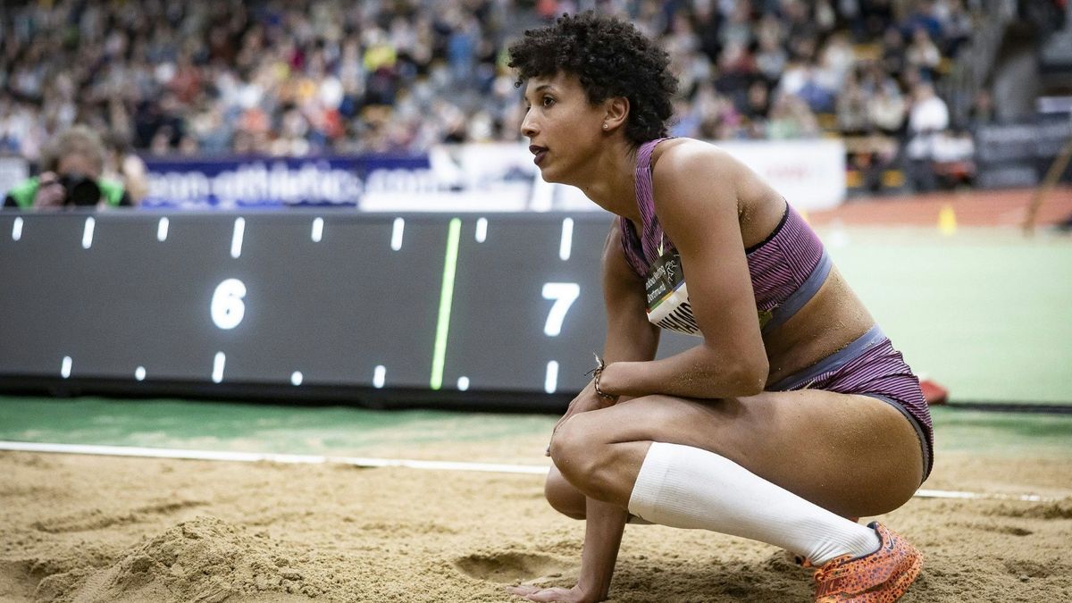 Mihambo beim Hallen-Wettkampf in Dortmund