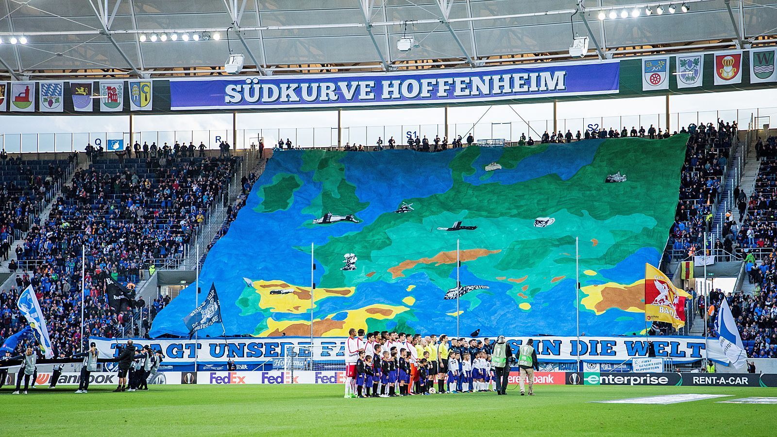 
                <strong>Platz 16: TSG 1899 Hoffenheim - Wirsol Rhein-Neckar-Arena</strong><br>
                Kapazität: 30.150Logen: 40Sitzplätze: 23.400Stehplätze: 6.750
              